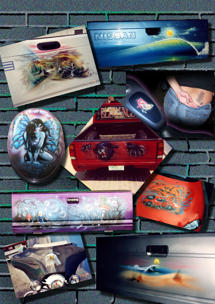 New York airbrushed wall murals