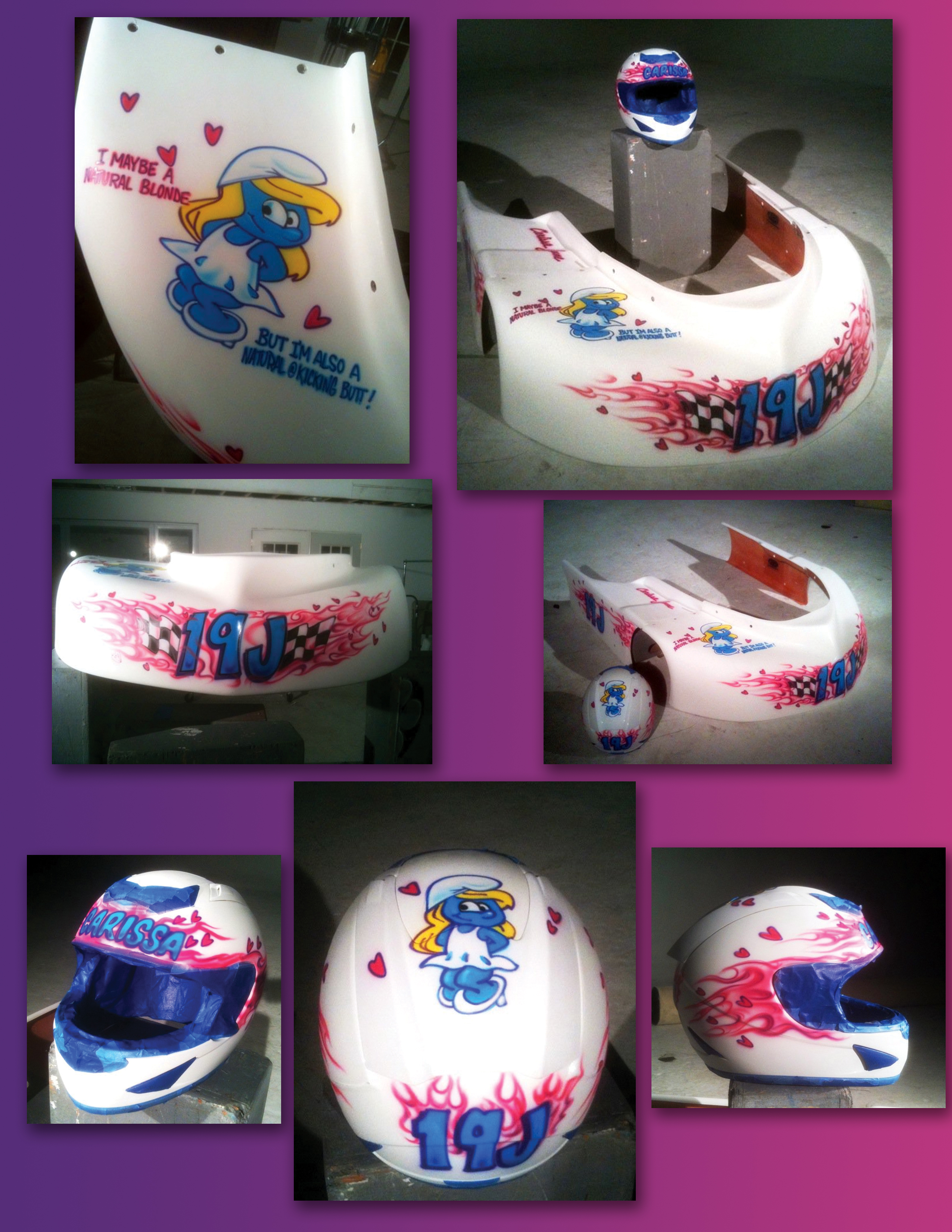 helmet airbrush artists