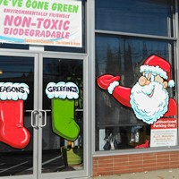 Airbrush Everything Holiday Windows