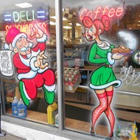 Airbrush Everything Holiday Windows