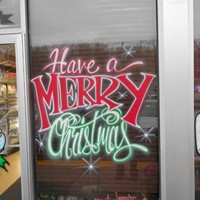 Airbrush Everything Holiday Windows