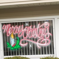 Airbrush Everything Holiday Windows
