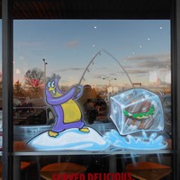 Airbrush Everything Holiday Windows