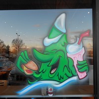 Airbrush Everything Holiday Windows