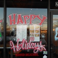 Airbrush Everything Holiday Windows