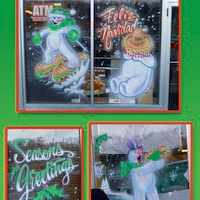 Airbrush Everything Holiday Windows