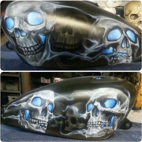 motorcycle tank airbrushing artists