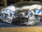 Motorcycle Tank Airbrushing