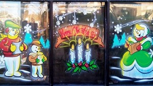 New York commercial window painting