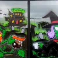 Airbrush Everything Window Painting Photos