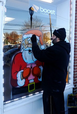 Window Painting Airbrushing